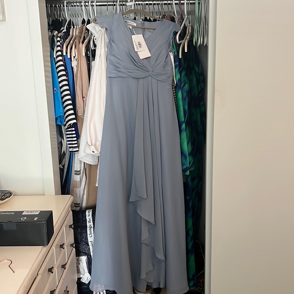 JJ’s House Dusty Blue Bridesmaids Dress